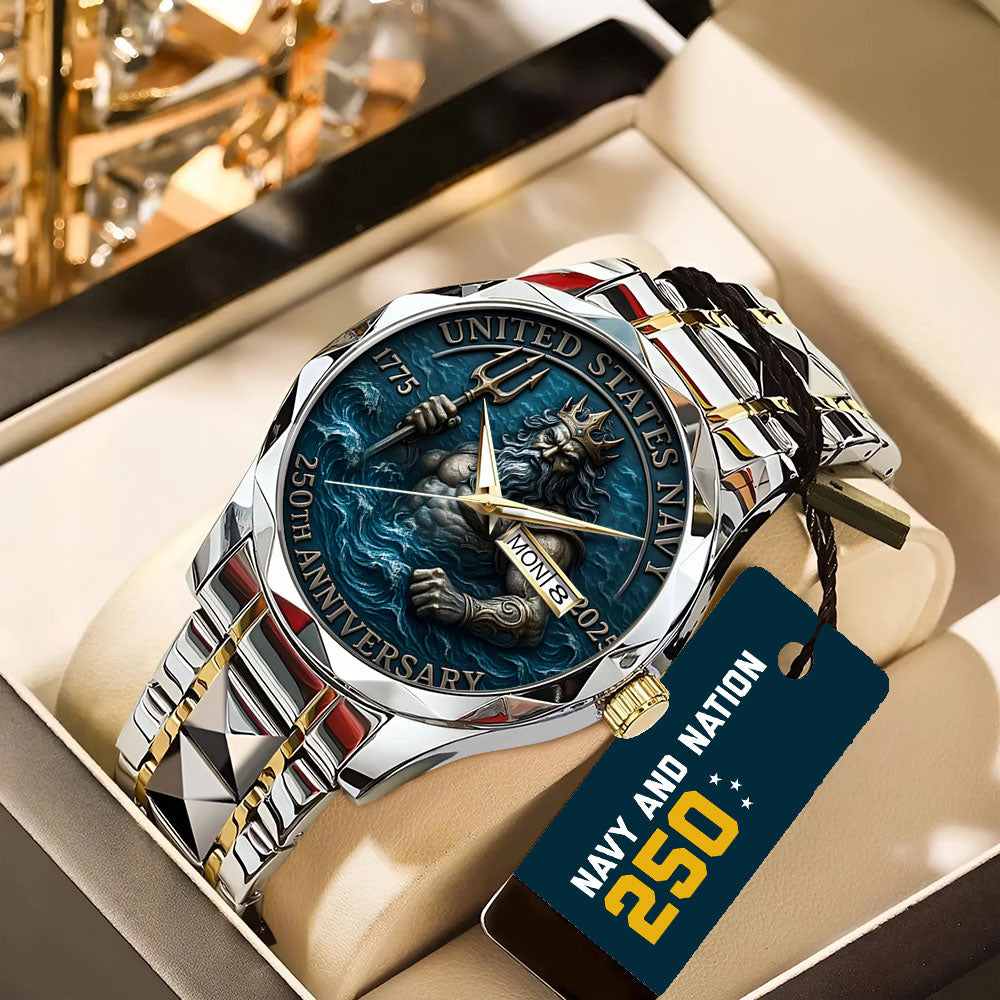 US Navy Alloy Luxury Quartz Watch – TANTN 14635