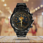 US Navy Black Stainless Steel Watch – TANTN15984