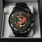 US Navy Black Stainless Steel Watch – TANTN15988