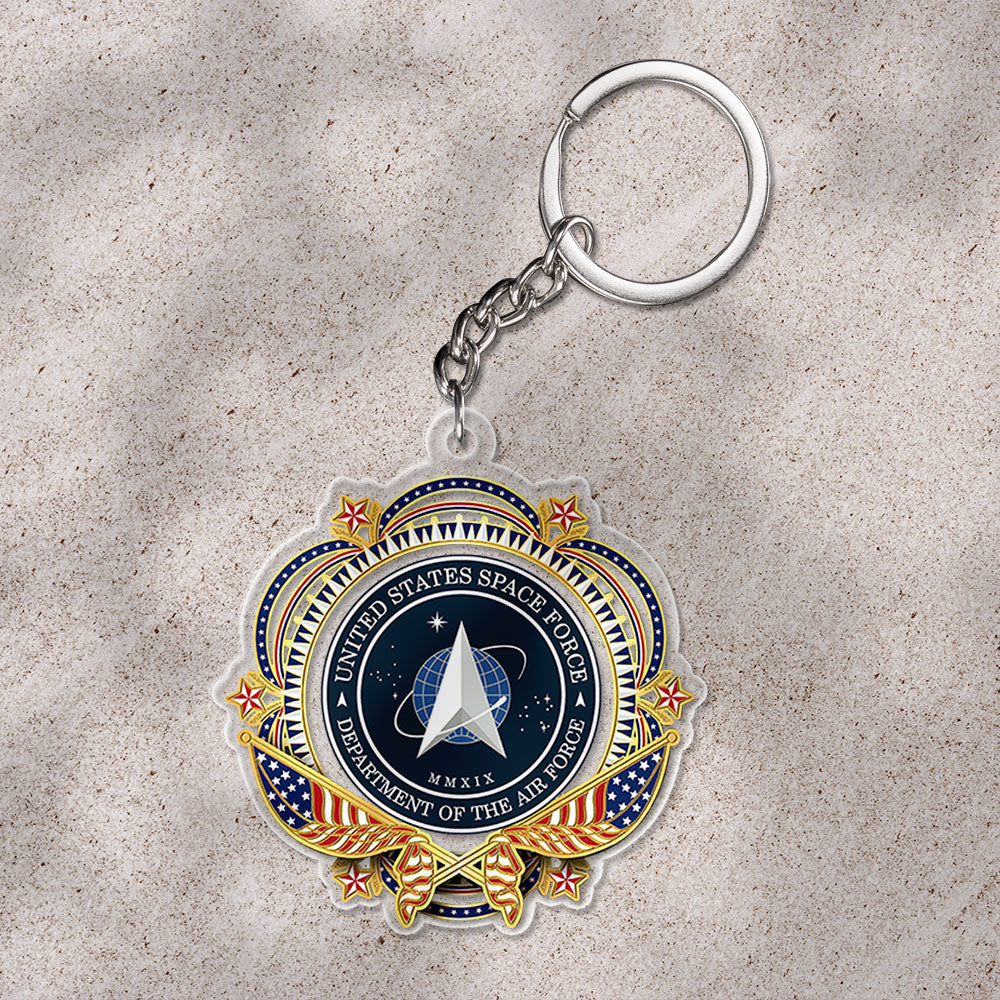 US Space Force Custom Shape 1-sided Keychain – HOATT12509.6