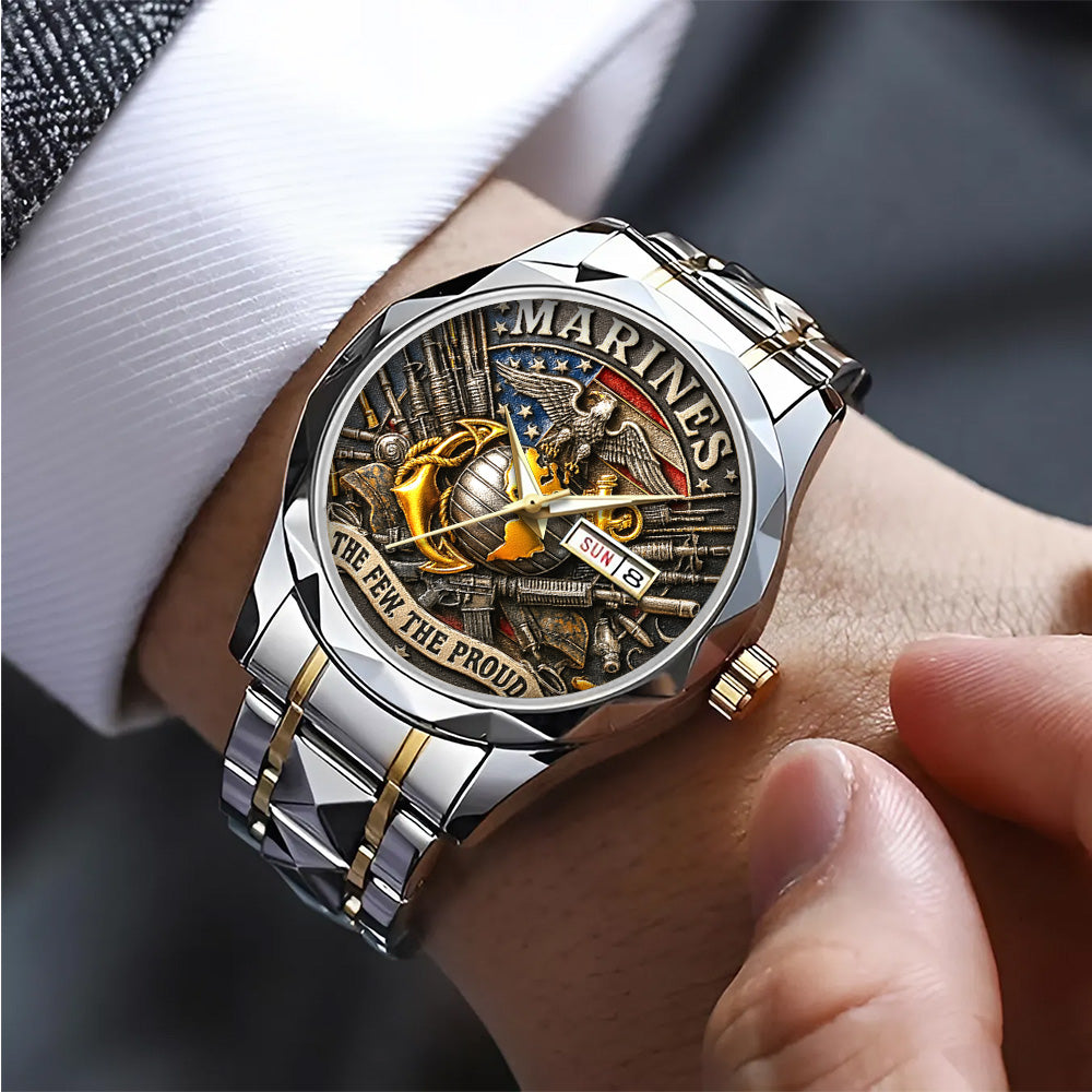 US Marine Corps Alloy Luxury Quartz Watch – TANTN 14817