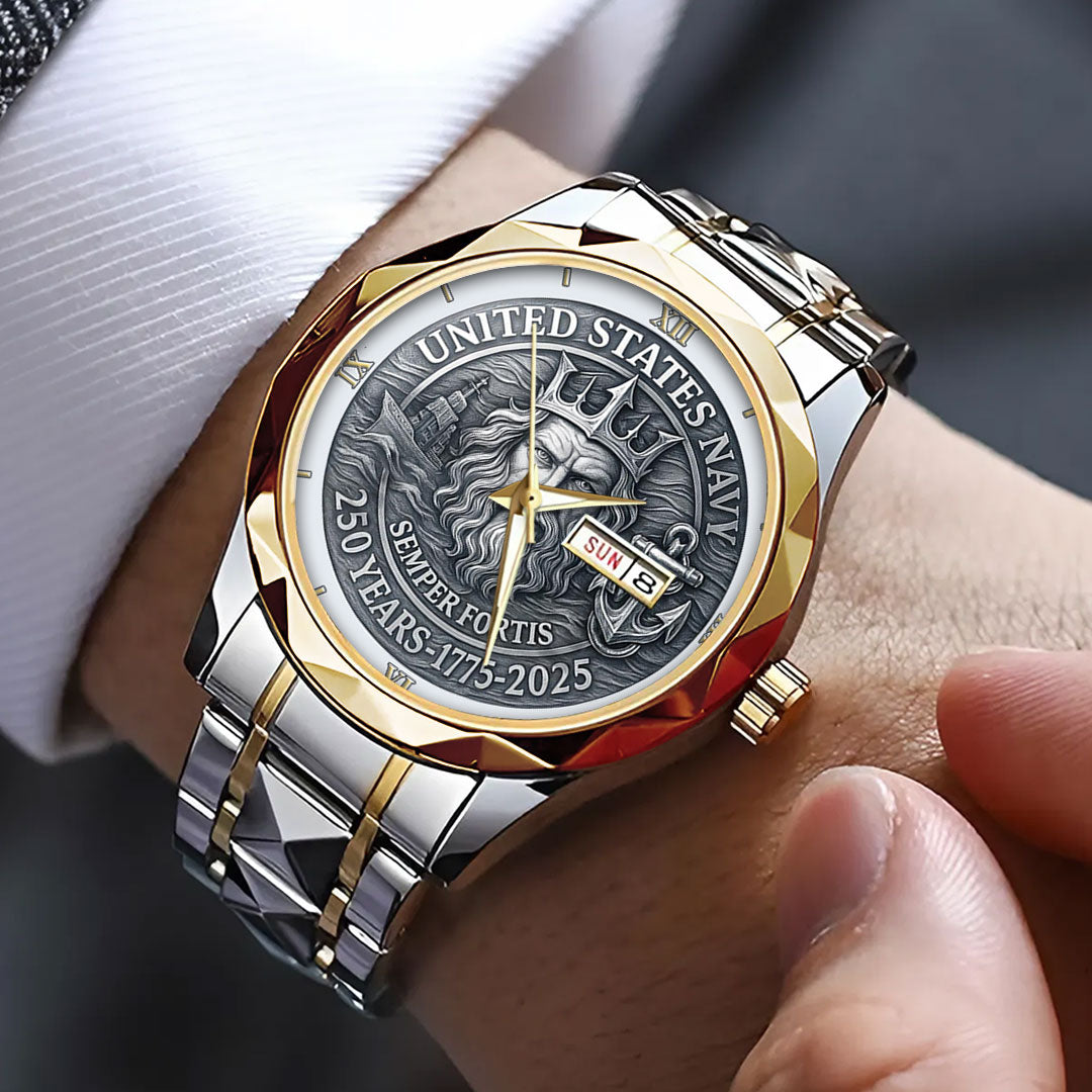 US Navy Alloy Luxury Quartz Watch – HOATT 11931