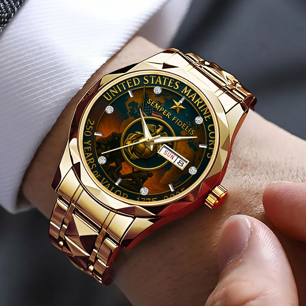 US Marine Corps Alloy Luxury Quartz Watch – TMTHU 052