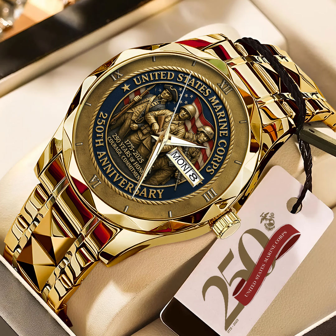 US Marine Corps Alloy Luxury Quartz Watch – TMTHU 057