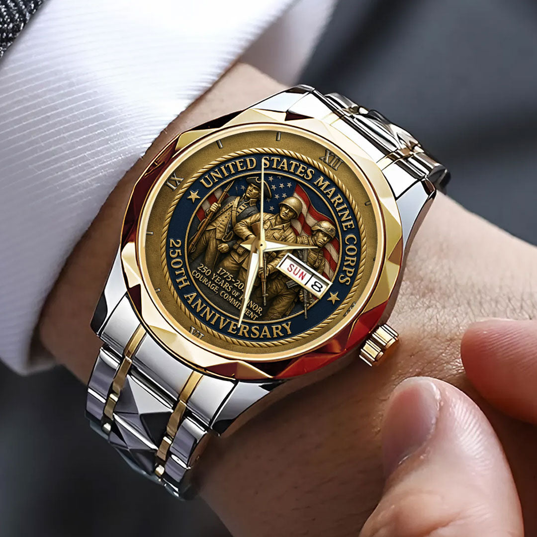 US Marine Corps Alloy Luxury Quartz Watch – TMTHU 057
