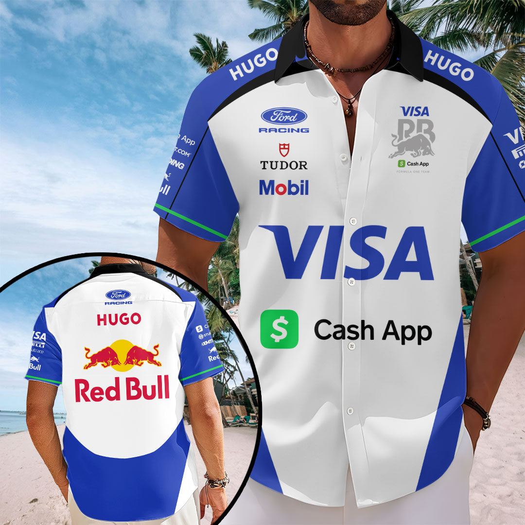 Visa Cash App Racing Bulls F1 Team Short Sleeve Button-Down Shirt – TANTN20245