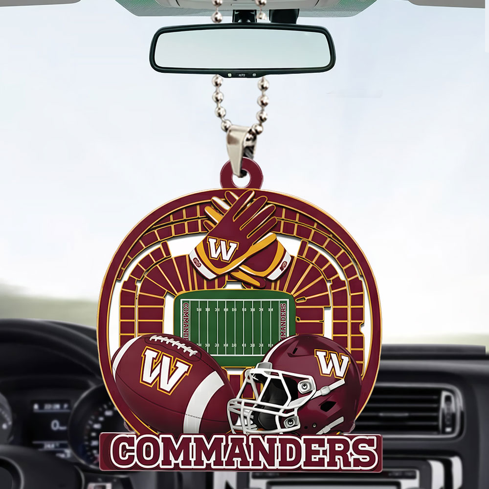 Washington Commanders Custom shape 2-sided Acrylic Car Ornament – TMTHU750