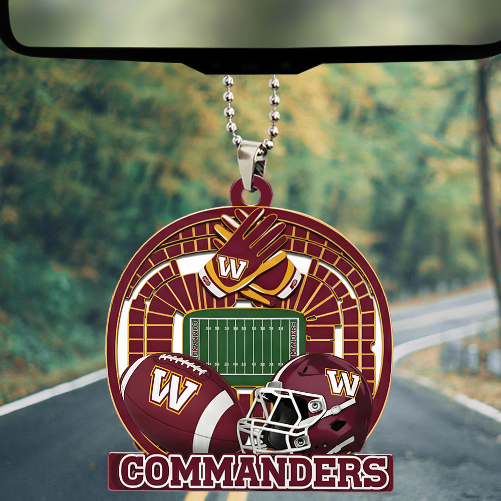 Washington Commanders Custom shape 2-sided Acrylic Car Ornament – TMTHU750