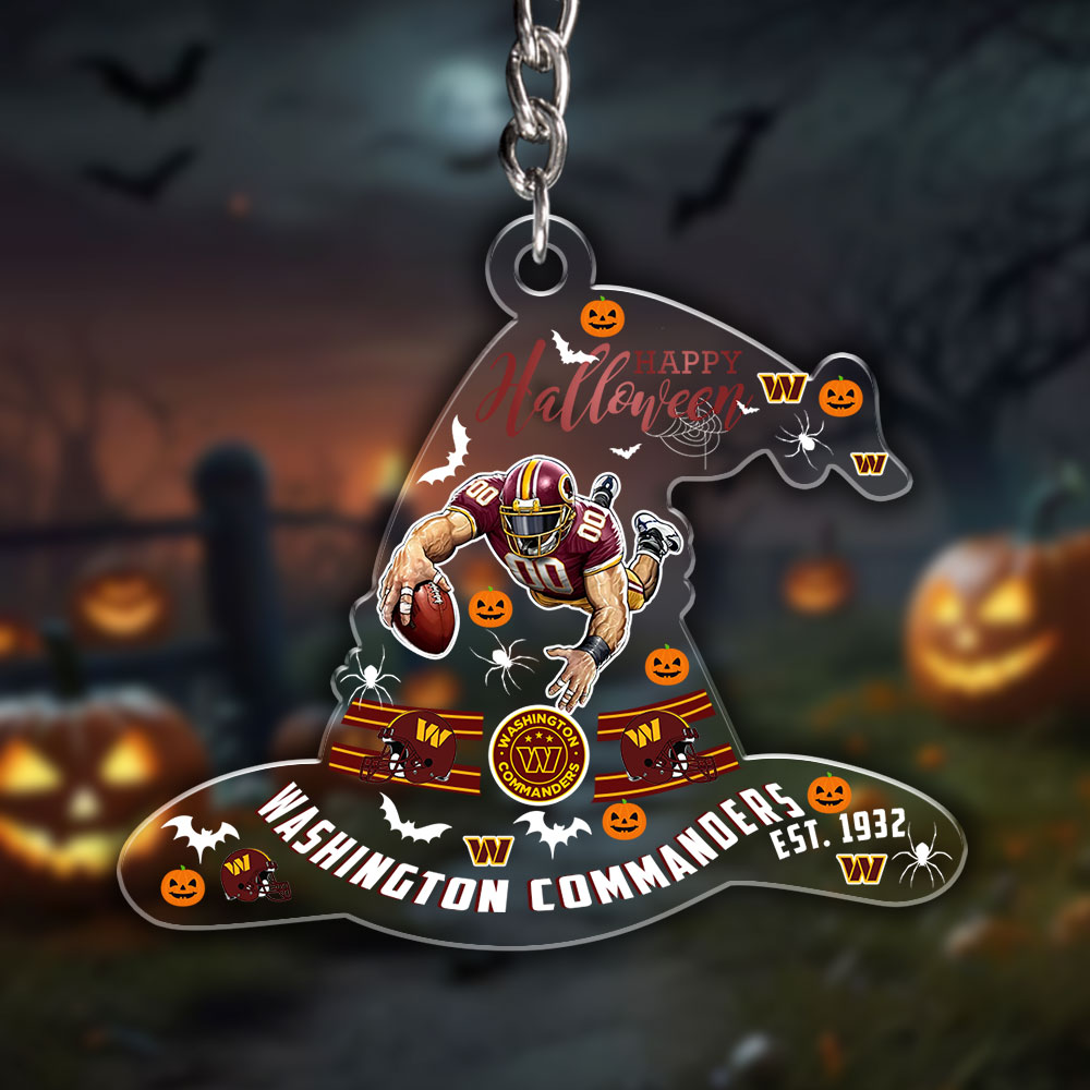 Washington Commanders Custom Shape 1-side Printed Acrylic Keychain – HOATT12995