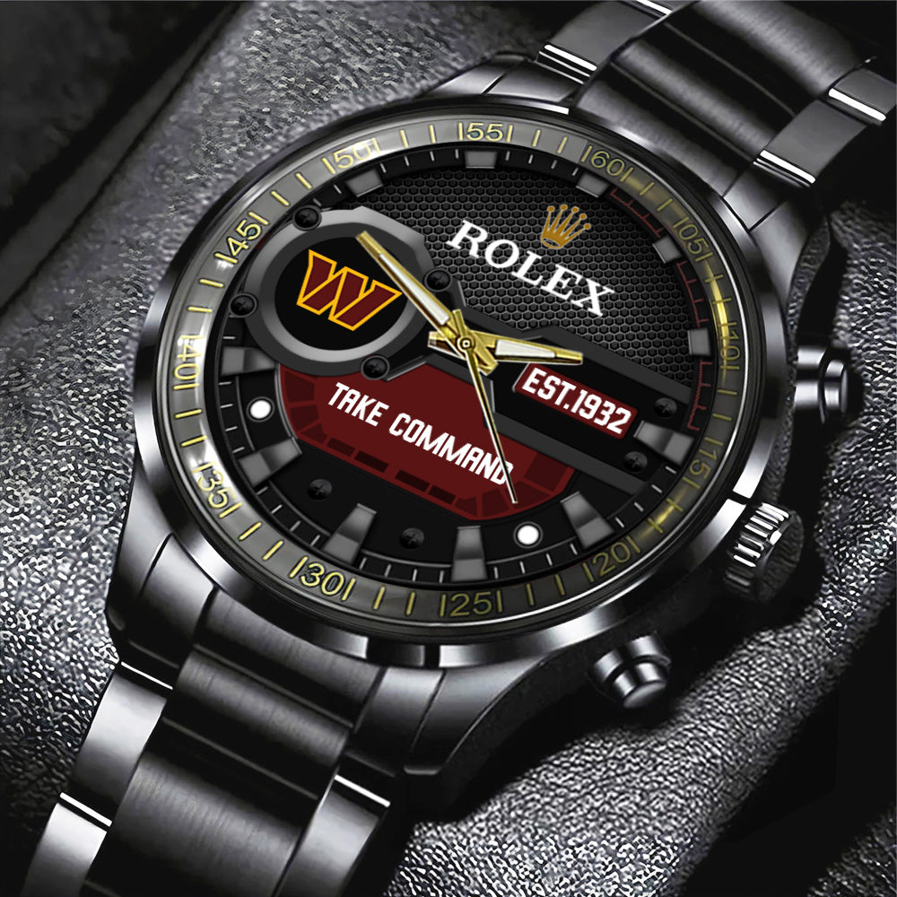 Washington Commanders x Rolex Black Stainless Steel Watch – MAITM13224