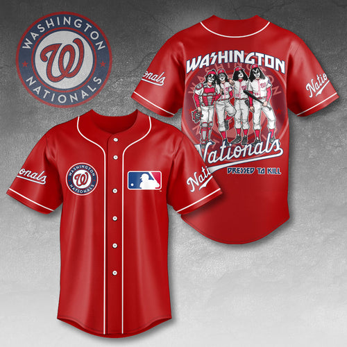 Washington Nationals x KISS Baseball Jersey – HOATT13428