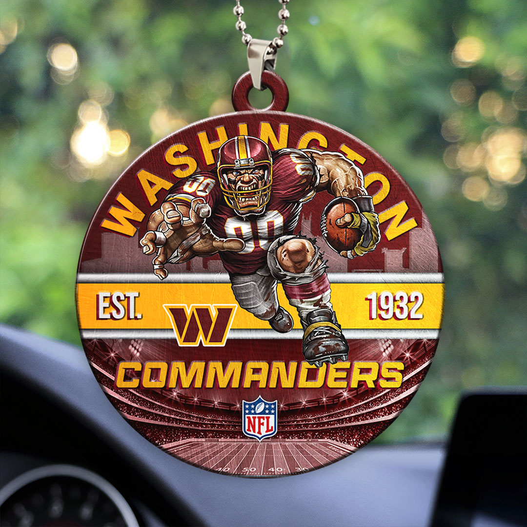 Washington Commanders Custom shape 2-sided Acrylic Car Ornament – HOATT12927