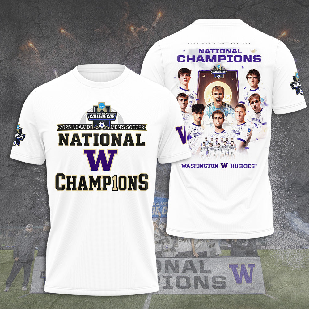 Washington Huskies Men's Soccer 3D Apparel – TANTN19435