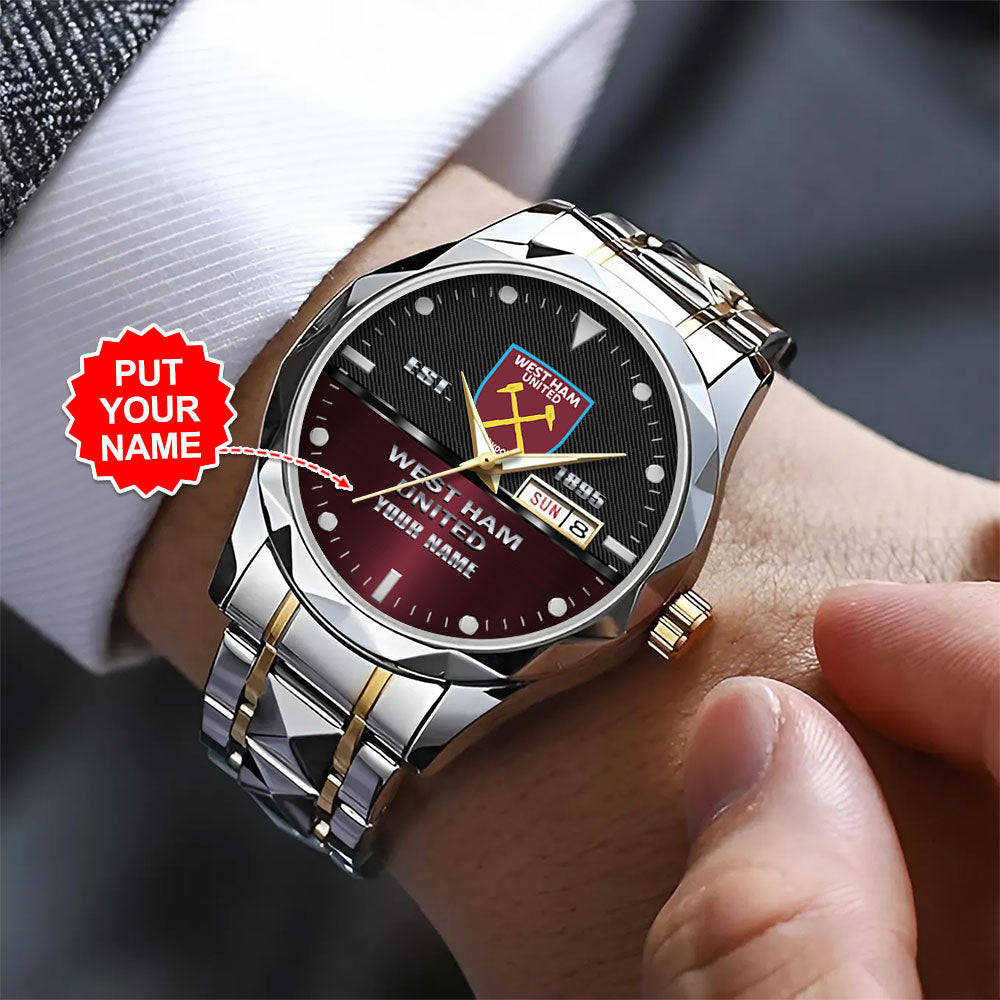 Personalized West Ham United FC Alloy Luxury Quartz Watch – TANTN15479