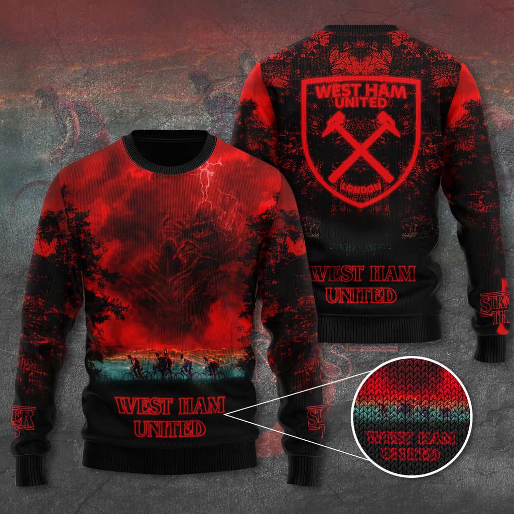 West Ham United FC x Stranger Things Ugly Sweater – TANTN17785