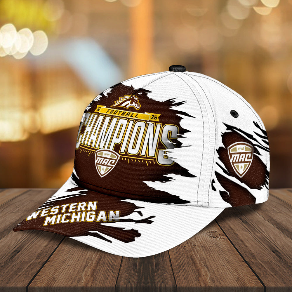 Western Michigan Broncos 2025 MAC Football Champions Classic Cap – MAITM14075