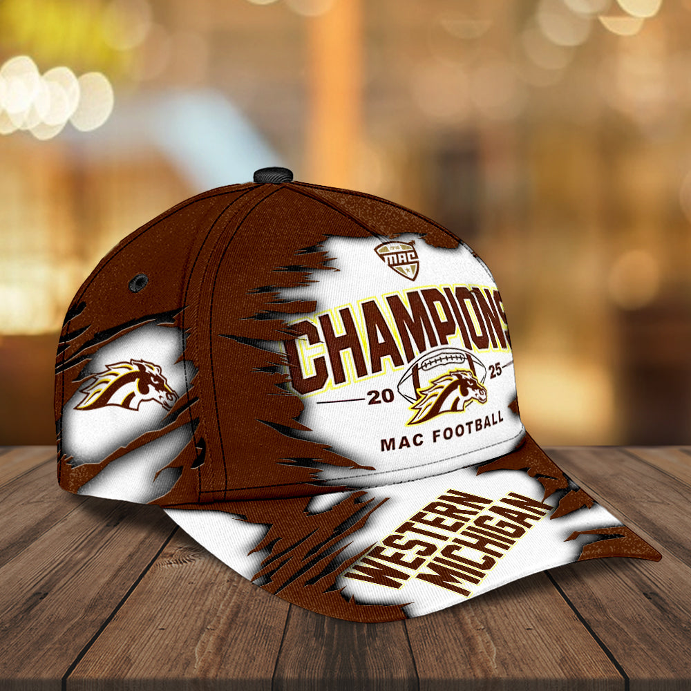 Western Michigan Broncos 2025 MAC Football Champions Classic Cap – MAITM14076