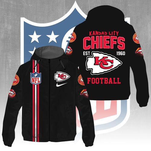 Kansas City Chiefs 3D Windbreaker Jacket – GNE4295