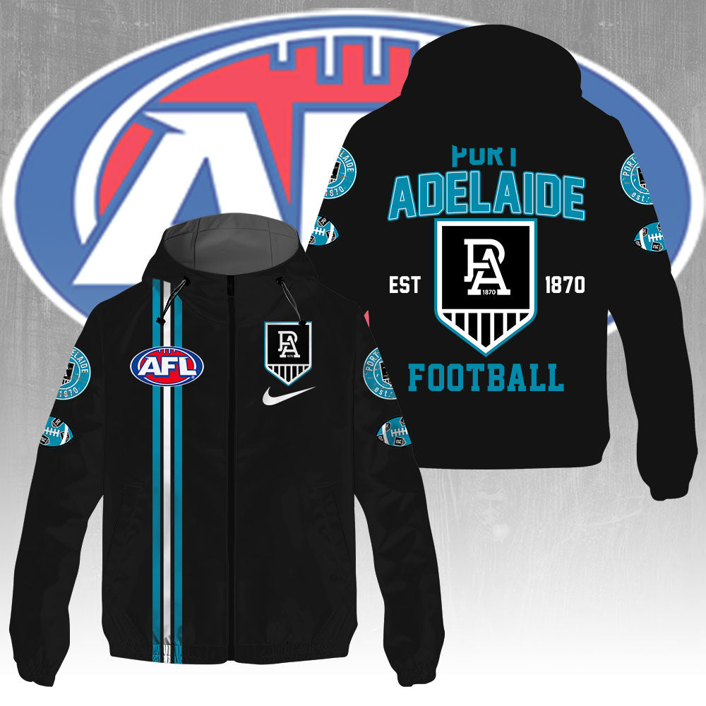 Port Adelaide FC 3D Windbreaker Jacket – GNE4333