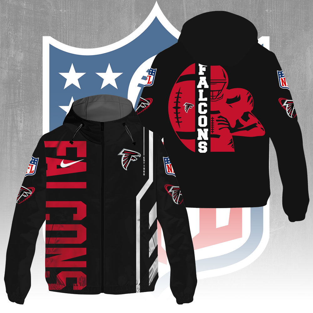 Atlanta Falcons 3D Windbreaker Jacket – GNE4348