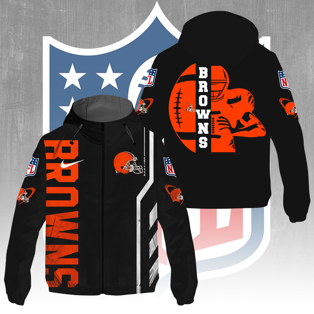 Cleveland Browns 3D Windbreaker Jacket – GNE4353