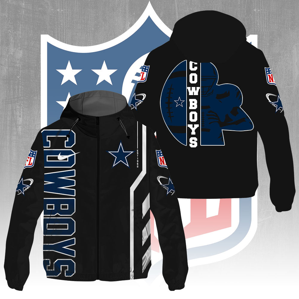 Dallas Cowboys 3D Windbreaker Jacket – GNE4354