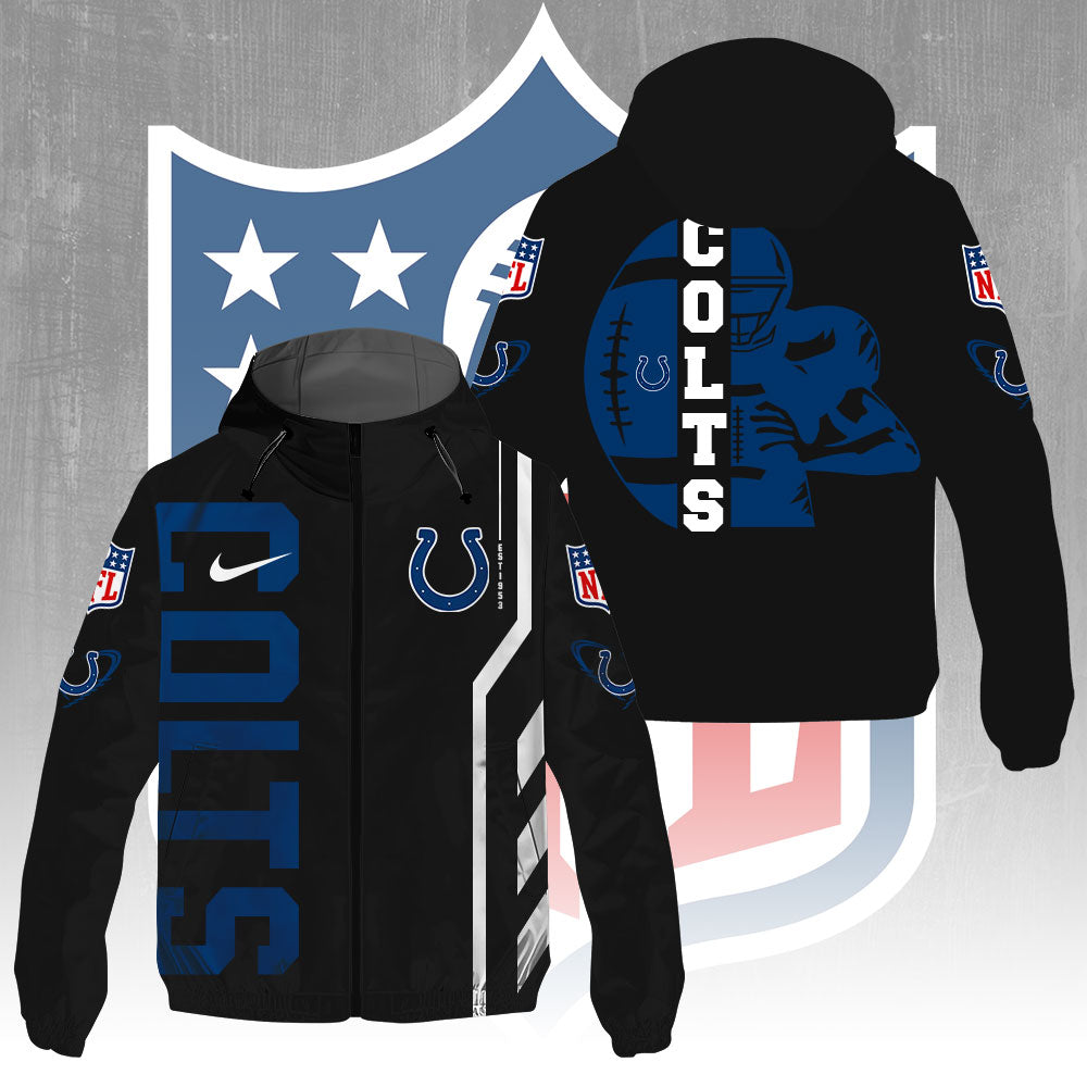 Indianapolis Colts 3D Windbreaker Jacket – GNE4359