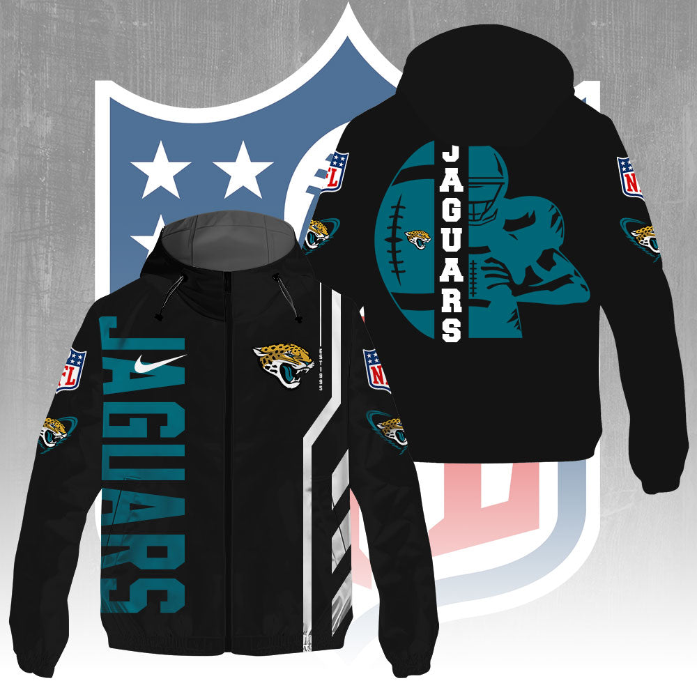 Jacksonville Jaguars 3D Windbreaker Jacket – GNE4361