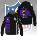 Minnesota Vikings 3D Windbreaker Jacket – GNE4362