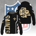 New Orleans Saints 3D Windbreaker Jacket – GNE4364