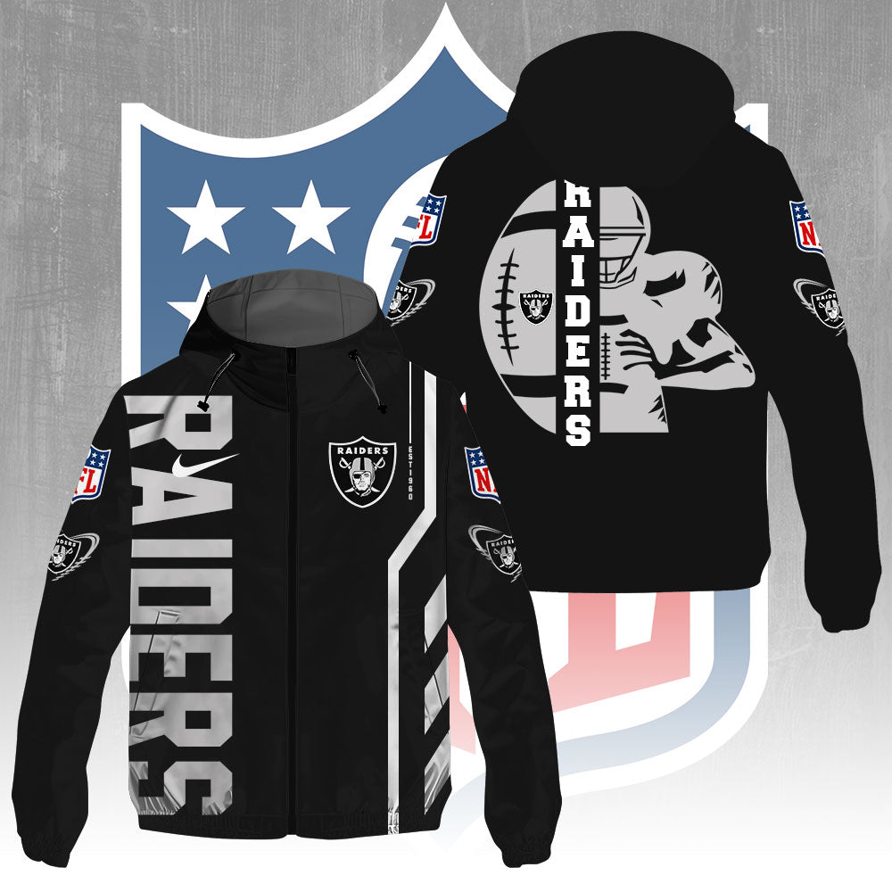 Las Vegas Raiders 3D Windbreaker Jacket – GNE4365