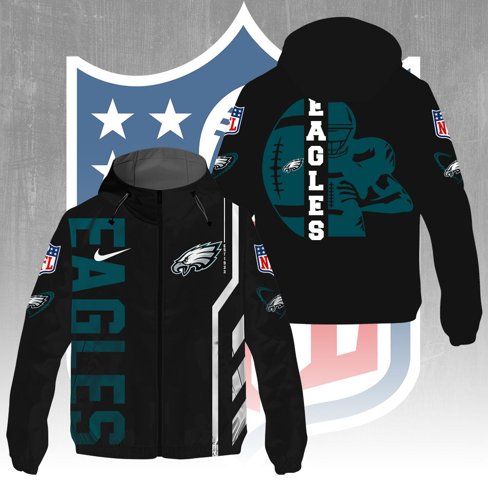 Philadelphia Eagles 3D Windbreaker Jacket – GNE4368