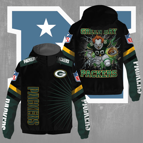 Green Bay Packers x Pennywise 3D Windbreaker Jacket – TMTHU795