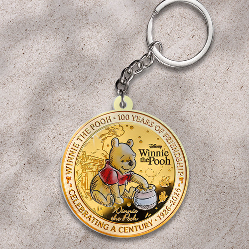 Winnie-the-Pooh 100th Anniversary Custom Shape 2-sided Keychain – HOATT17713