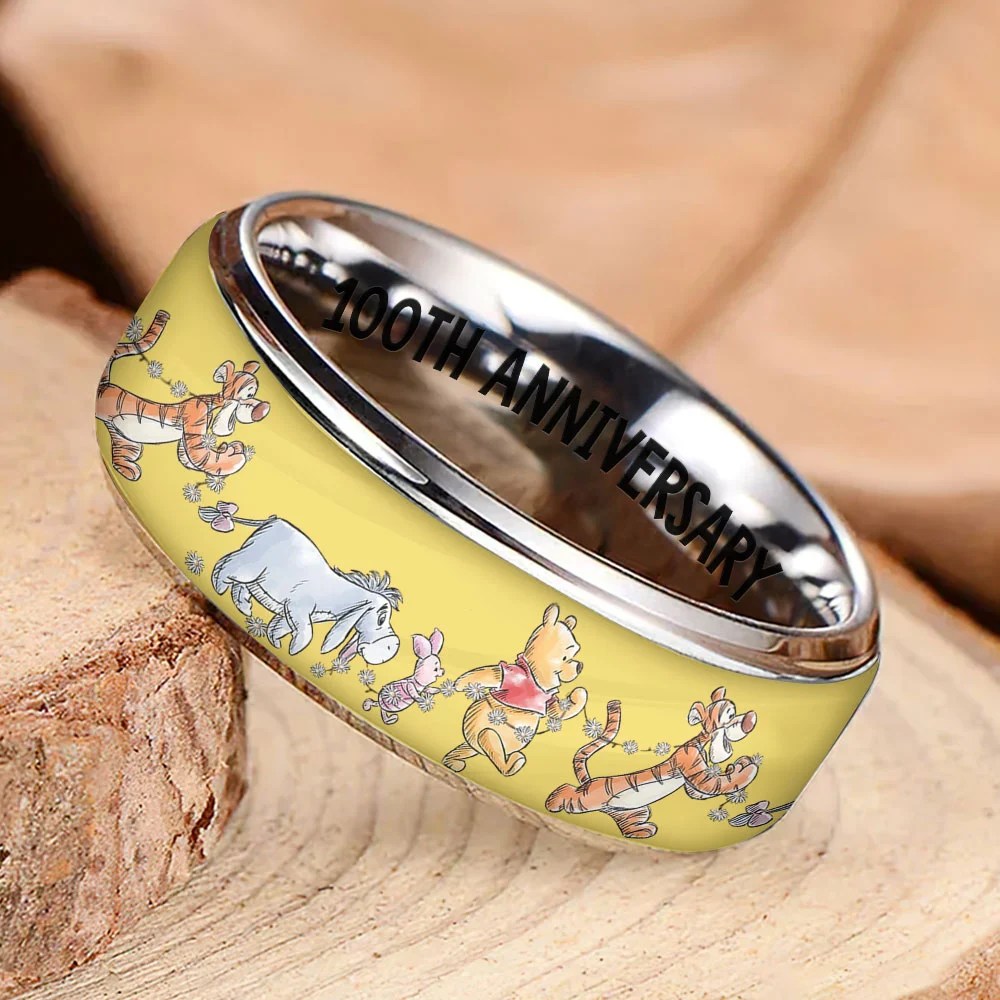 Winnie-the-Pooh 100th Anniversary 2026 Custom Alloy Ring – TMTHU8839