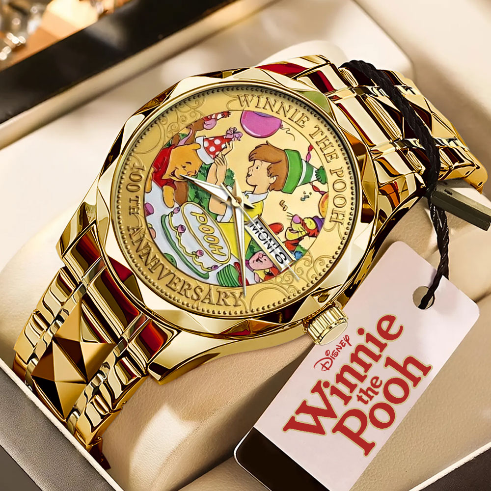 Winnie-the-Pooh 100th Anniversary Alloy Luxury Quartz Watch – TMTHU4872