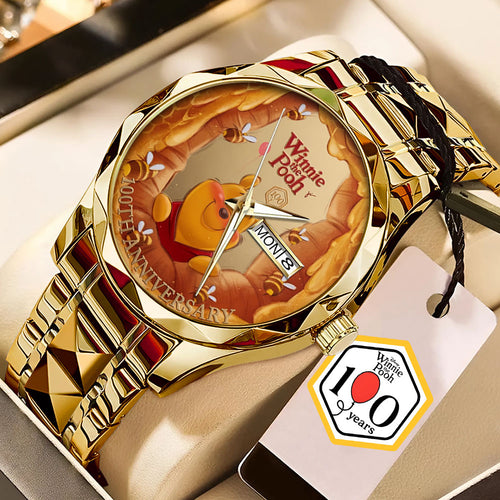 Winnie-the-Pooh 100th Anniversary Alloy Luxury Quartz Watch – TMTHU6021