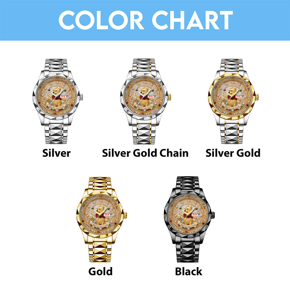 Winnie-the-Pooh 100th Anniversary Alloy Luxury Quartz Watch – TMTHU8013