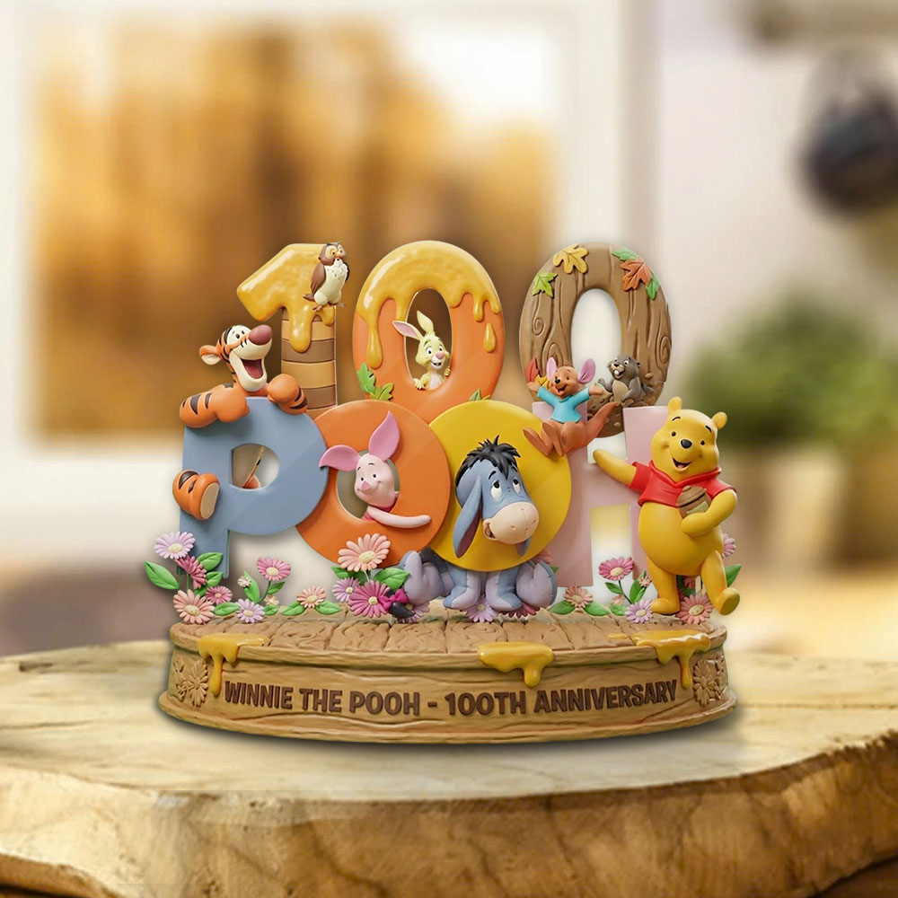 Winnie-the-Pooh 100th Anniversary Custom Shape Acrylic Plaque – TMTHU3679