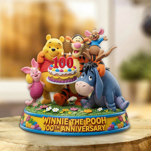 Winnie-the-Pooh 100th Anniversary Custom Shape Acrylic Plaque – TMTHU5640