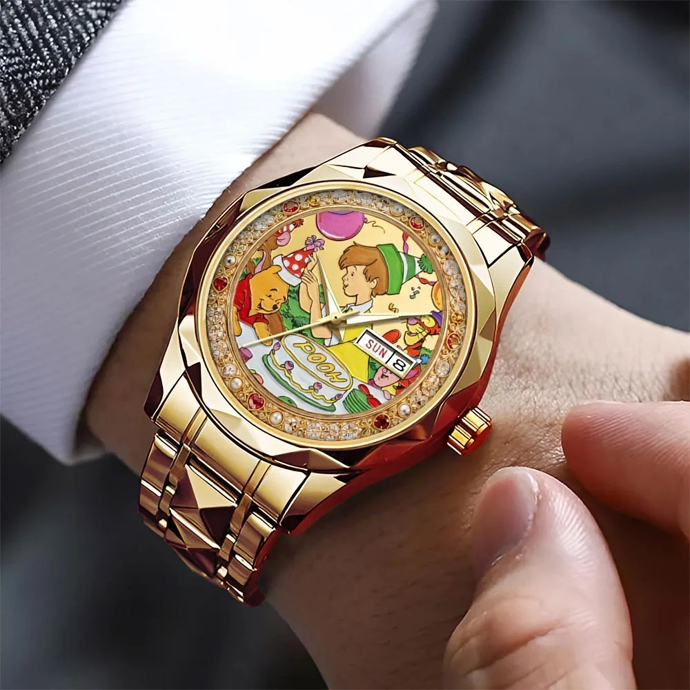 Winnie-the-Pooh 100th Anniversary Alloy Luxury Quartz Watch – TMTHU9125