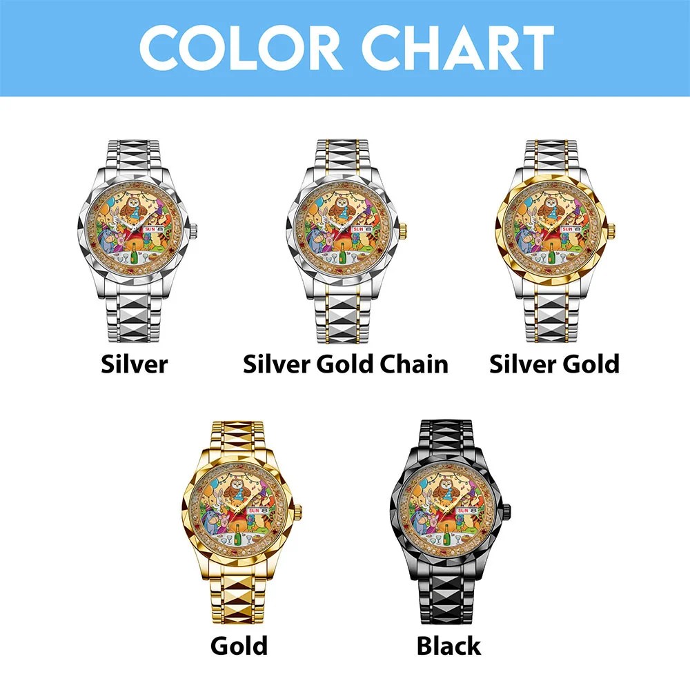 Winnie-the-Pooh 100th Anniversary Alloy Luxury Quartz Watch – TMTHU9126