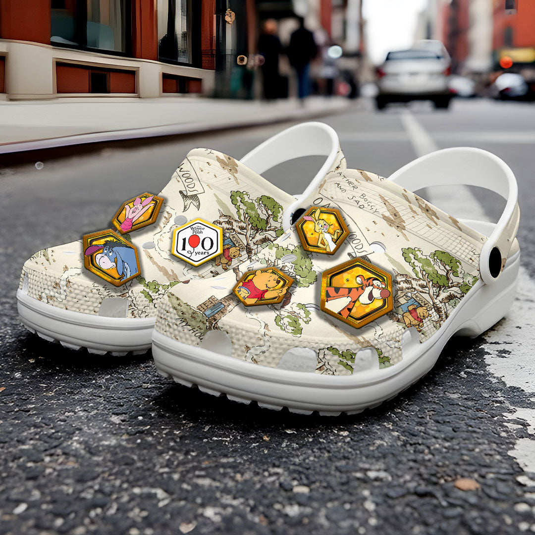 Winnie-the-Pooh 100th Anniversary Custom Clogs – TANTN21796