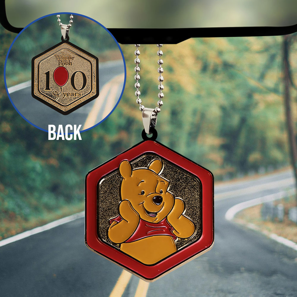 Winnie-the-Pooh 100th Anniversary Custom shape 2-sided Acrylic Car Ornament – TANTN21822