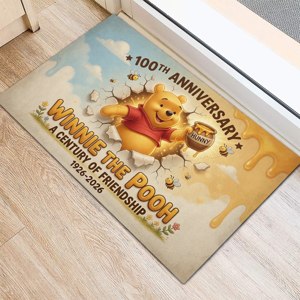 Winnie-the-Pooh 100th Anniversary Custom Doormat – TMTHU5654