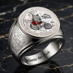 Winnie-the-Pooh 100th Anniversary 3D Engraved Ring – HOATT19815