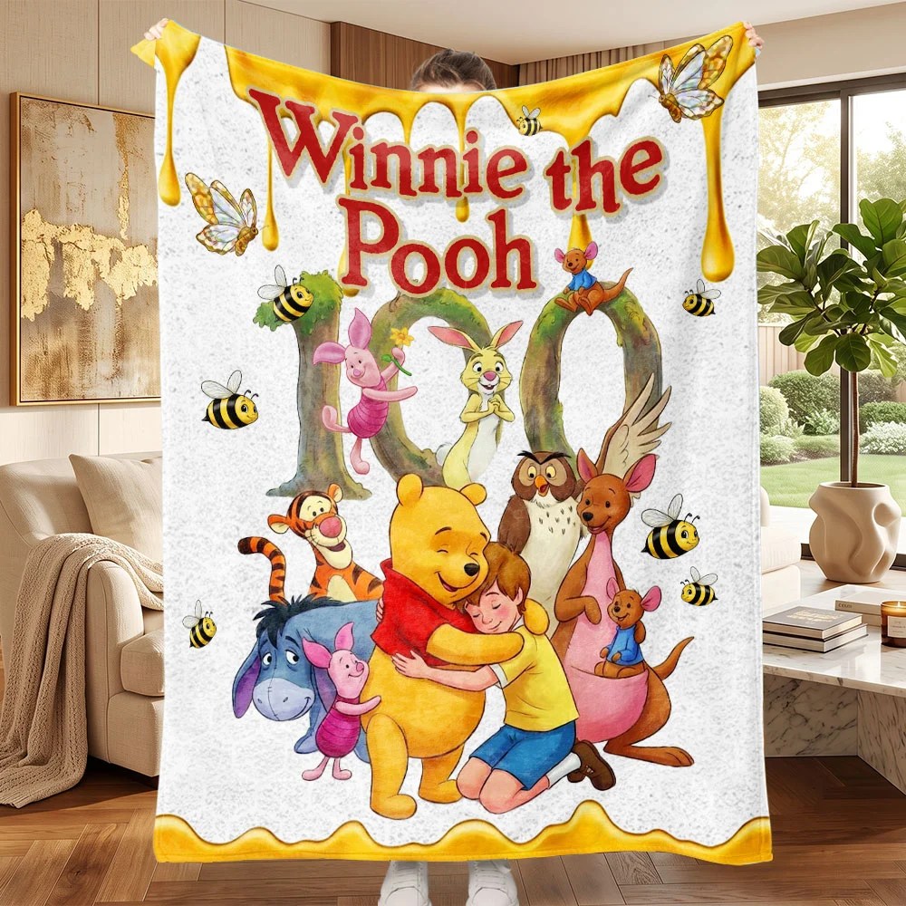 Winnie-the-Pooh 100th Anniversary Fleece Blanket – TMTHU9256