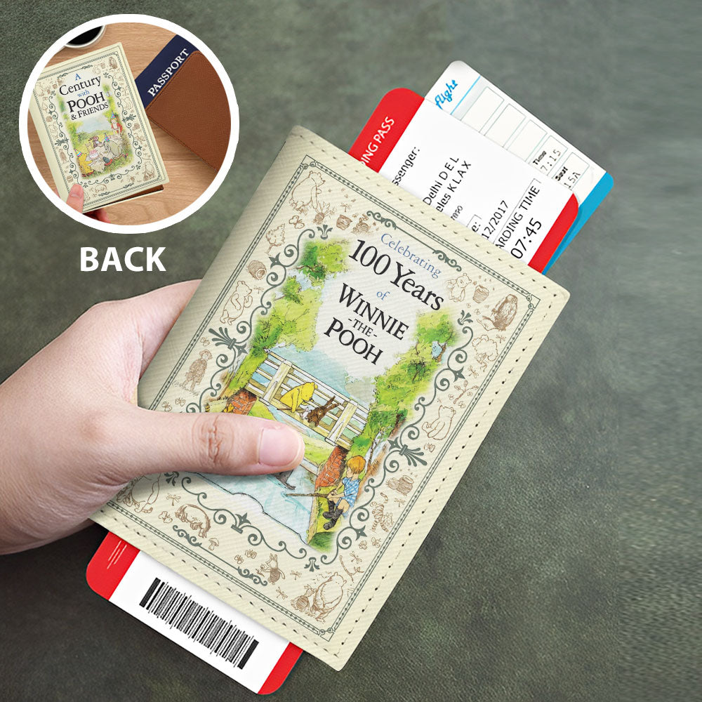 Winnie-the-Pooh 100th Anniversary Leather Passport Cover – TMTHU6425