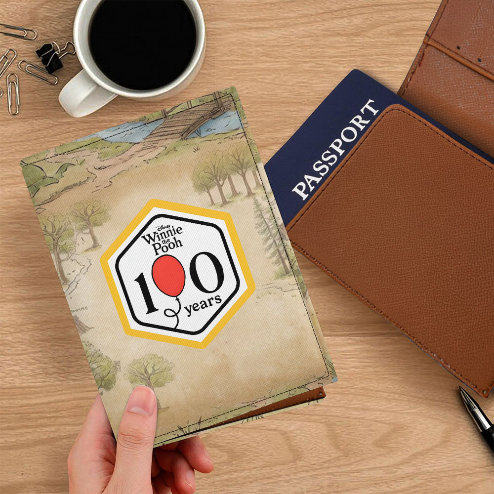 Winnie-the-Pooh 100th Anniversary Leather Passport Cover – TANTN22969