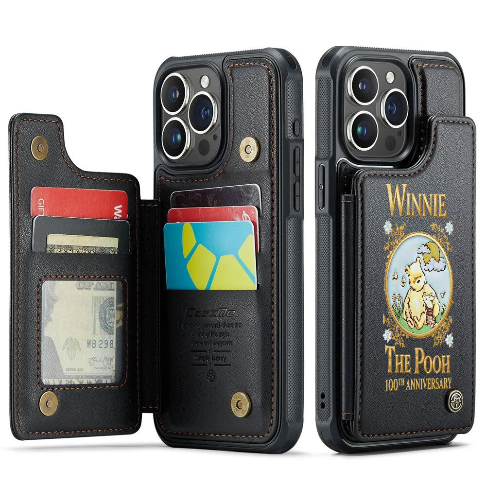 Winnie-the-Pooh 100th Anniversary Leather Wallet Phone Case – TMTHU4238